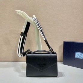 [PRADA-프라다] 모노크롬 사피아노 숄더백