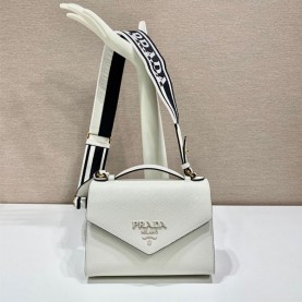 [PRADA-프라다] 모노크롬 사피아노 숄더백
