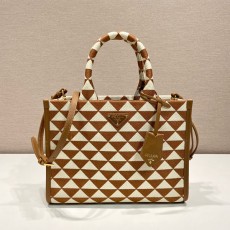 [PRADA-프라다] 심볼 자카드 핸드백 스몰