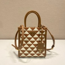 [PRADA-프라다] 심볼 자카드 마이크로 토트백