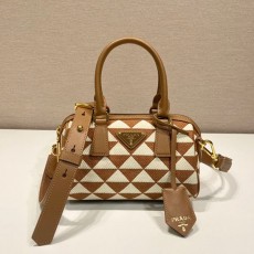 [PRADA-프라다] 갤러리아 자카드 탑핸들백