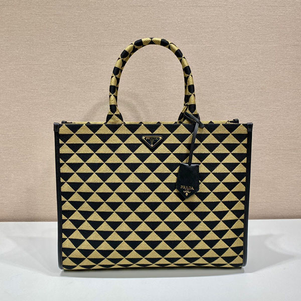 [PRADA-프라다] 자카드 라지 토트백