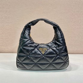 [PRADA-프라다] 탑스티치 나파 호보백 라지