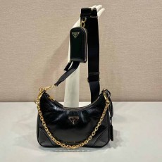 [PRADA-프라다] 리에디션 가죽 호보백