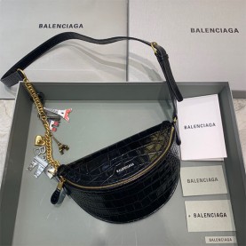 [BALENCIAGA-발렌시아가] 수베니어 XXS 크록 벨트백