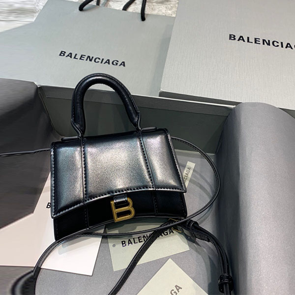 [BALENCIAGA-발렌시아가] 아워글래스 미니 탑핸들백