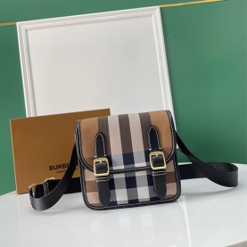 [BURBERRY-버버리] 체크 프린트 메신저백