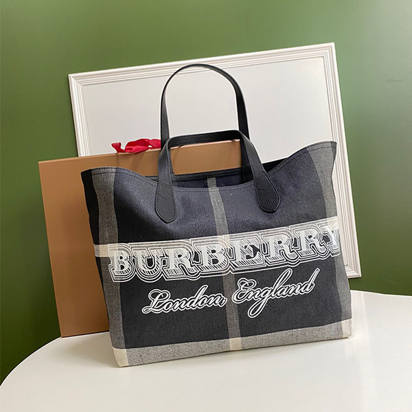 [BURBERRY-버버리]  캔버스 쇼퍼백