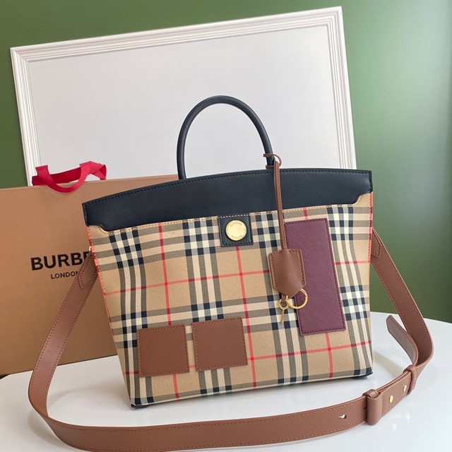 [BURBERRY-버버리] 소사이어티 톱핸들백