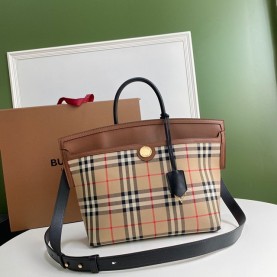 [BURBERRY-버버리] 소사이어티 톱핸들백