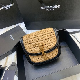 [SAINT LAURENT-생로랑] 카이아 사첼백 라피아 스몰
