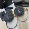 [SAINT LAURENT-생로랑] 바이닐 라운드 카메라백