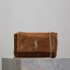 [SAINT LAURENT-생로랑] 스웨이드 케이트 미듐 리버서블 체인 숄더백