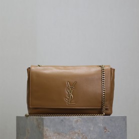 [SAINT LAURENT-생로랑] 스웨이드 케이트 미듐 리버서블 체인 숄더백