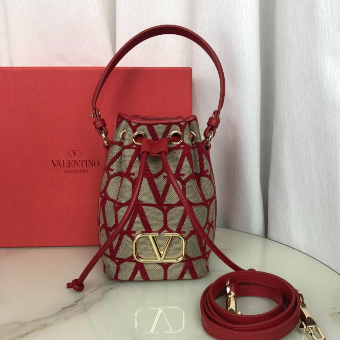 [VALENTINO-발렌티노] 브이로고 미니 버킷백