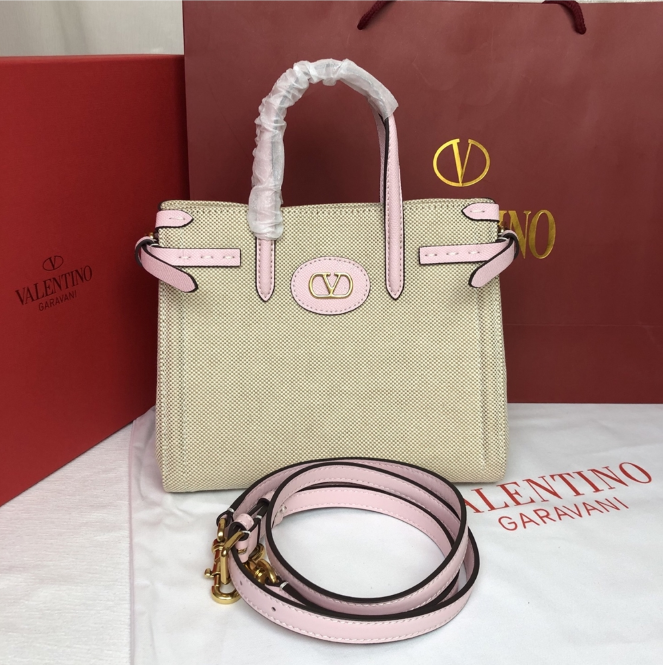 [VALENTINO-발렌티노]  가라바니 앙티브 카룽 디테일 스몰 쇼퍼백