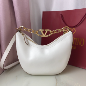 [VALENTINO-발렌티노] 브이로고 문 나파레더 미니 호보백