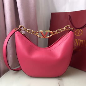 [VALENTINO-발렌티노] 브이로고 문 나파레더 미니 호보백