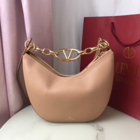 [VALENTINO-발렌티노] 브이로고 문 나파레더 미니 호보백