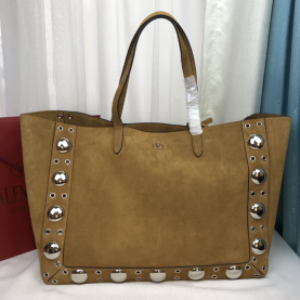[VALENTINO-발렌티노] 가라바니 넬코트 스웨이드  라지 쇼퍼백