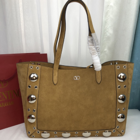 [VALENTINO-발렌티노] 가라바니 넬코트 스웨이드  미듐 쇼퍼백