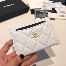 [CHANEL-샤넬] 캐비어 카드지갑