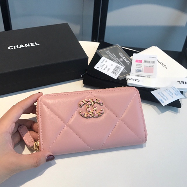 [CHANEL-샤넬] 19 스몰 지퍼월렛