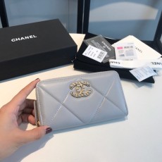 [CHANEL-샤넬] 19 스몰 지퍼월렛