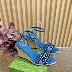 구찌 GUCCI 웨지힐 샌들