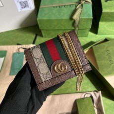 [GUCCI-구찌] 오피디아 GG 체인 반지갑