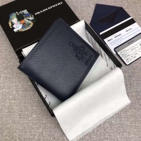 [PRADA-프라다] 사피아노 및 가죽 지갑