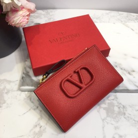 [VALENTINO-발렌티노] 브이로고 지퍼 카드케이스