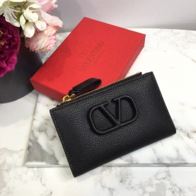 [VALENTINO-발렌티노] 브이로고 지퍼 카드케이스