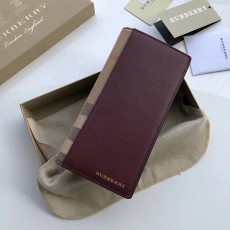 [BURBERRY-버버리] 가죽 하우스 체크 바이폴드 장지갑
