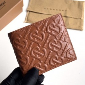 [BURBERRY-버버리] 송아지 가죽 엠보 반지갑