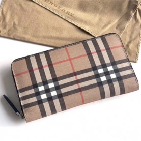 [BURBERRY-버버리] 빈티지 E-캔버스 지퍼월렛