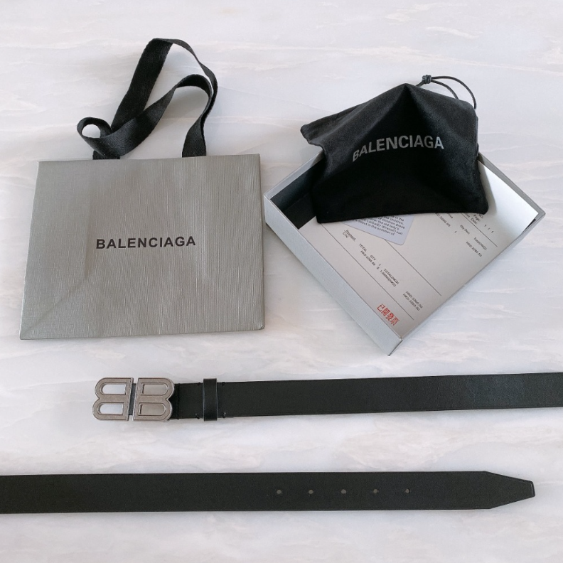 [BALENCIAGA-발렌시아가] 여성 BB 씬 벨트