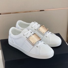 돌체가바나 D&G 남성 플레이트 로고 스니커즈