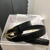 [SAINT LAURENT-생로랑] 가죽벨트
