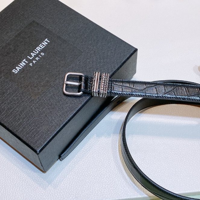 [SAINT LAURENT-생로랑] 모노그램 벨트