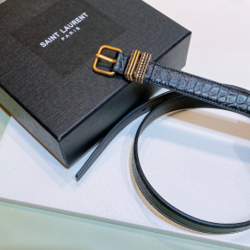 [SAINT LAURENT-생로랑] 모노그램 벨트