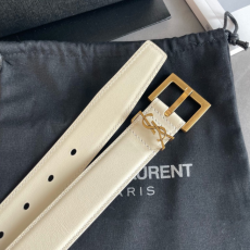 [SAINT LAURENT-생로랑] 스퀘어 로고 벨트