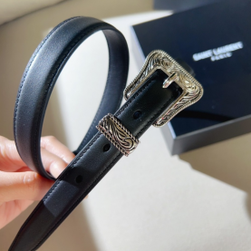 [SAINT LAURENT-생로랑] 웨스턴 스키니 벨트