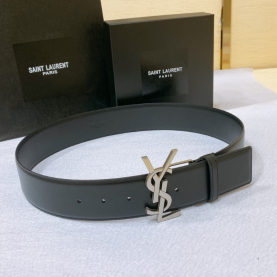 [SAINT LAURENT-생로랑] YSL로고 버클 벨트