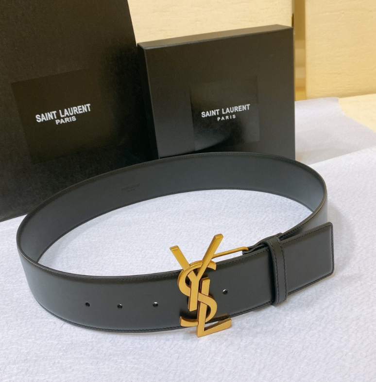 [SAINT LAURENT-생로랑] YSL로고 버클 벨트
