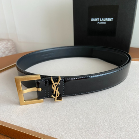 [SAINT LAURENT-생로랑] 유광가죽 벨트