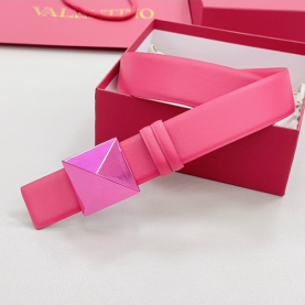 [VALENTINO-발렌티노] 로만 스터드 와이드 가죽 벨트