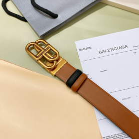 [BALENCIAGA-발렌시아가] BB 리버서블 가죽 벨트