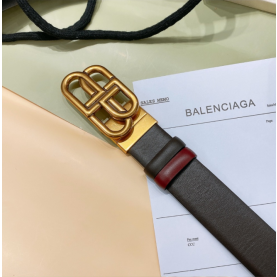 [BALENCIAGA-발렌시아가] BB 리버서블 가죽 벨트