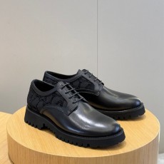 발렌티노 VALENTINO 남성 트왈 이코노그라프 테크니컬 패브릭 더비 슈즈